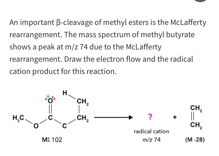Solved An Important Ss Cleavage Of Methyl Esters Is The Mc Chegg Com