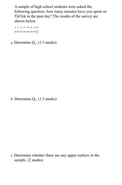 Solved A sample of high school students were asked the | Chegg.com