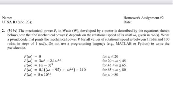 Solved Name:UTSA ID (abc123):Homework Assignment | Chegg.com