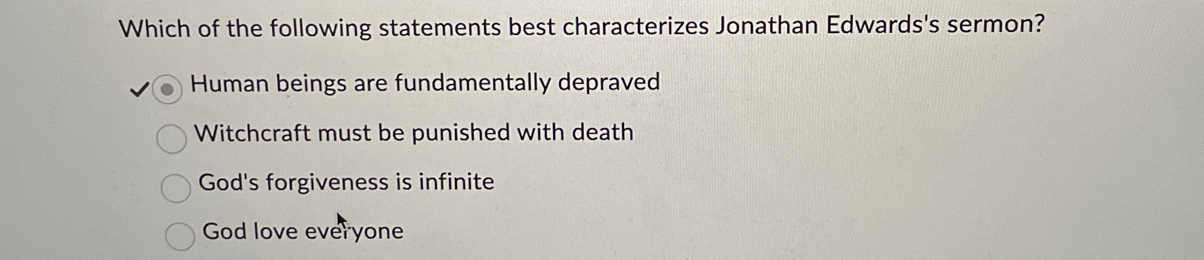 Solved Which of the following statements best characterizes | Chegg.com