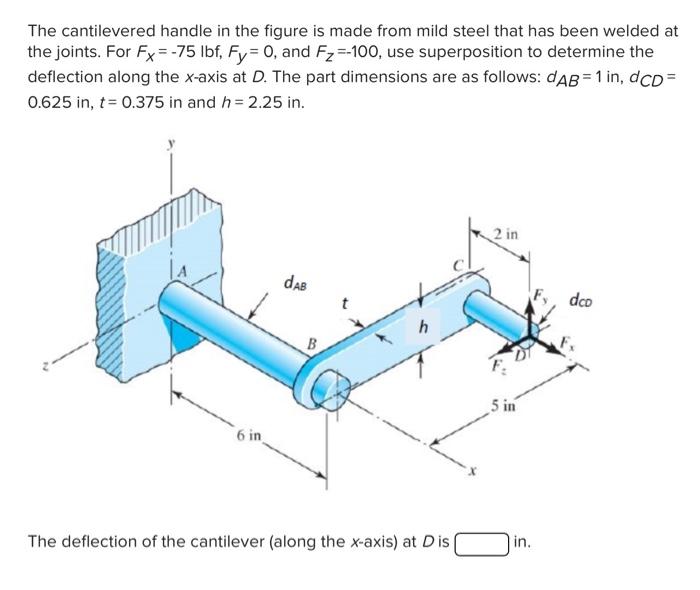 Solved please help. the answer is not --> 0.0883 in, 0.0465 | Chegg.com