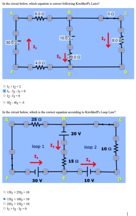 Solved In the circuit below, which equation is correct | Chegg.com