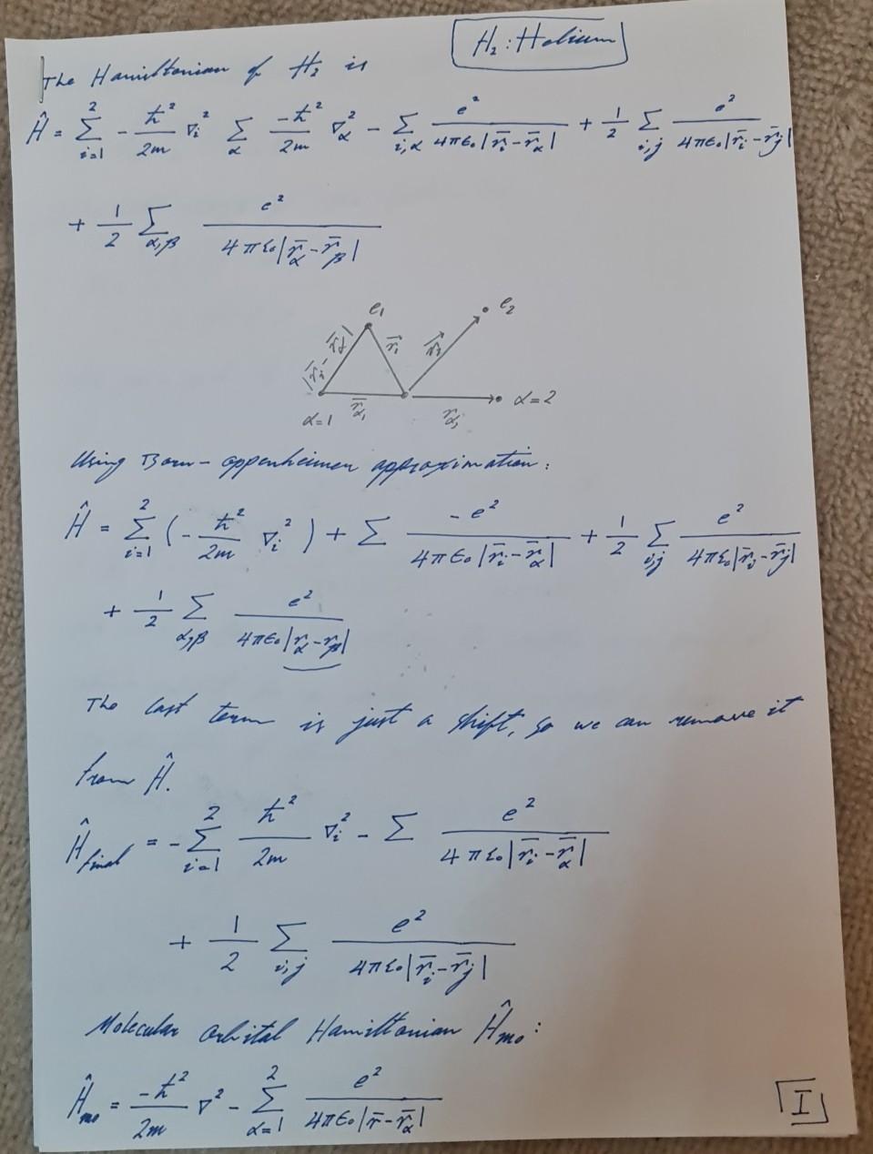Re calculate E+ and E and then determine ψ+ and ψ