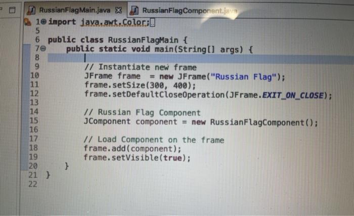 Solved Fix #1 by implementing a random method in the | Chegg.com