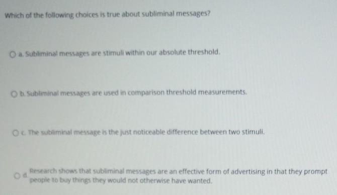 Solved Which Of The Following Choices Is True About Chegg Com
