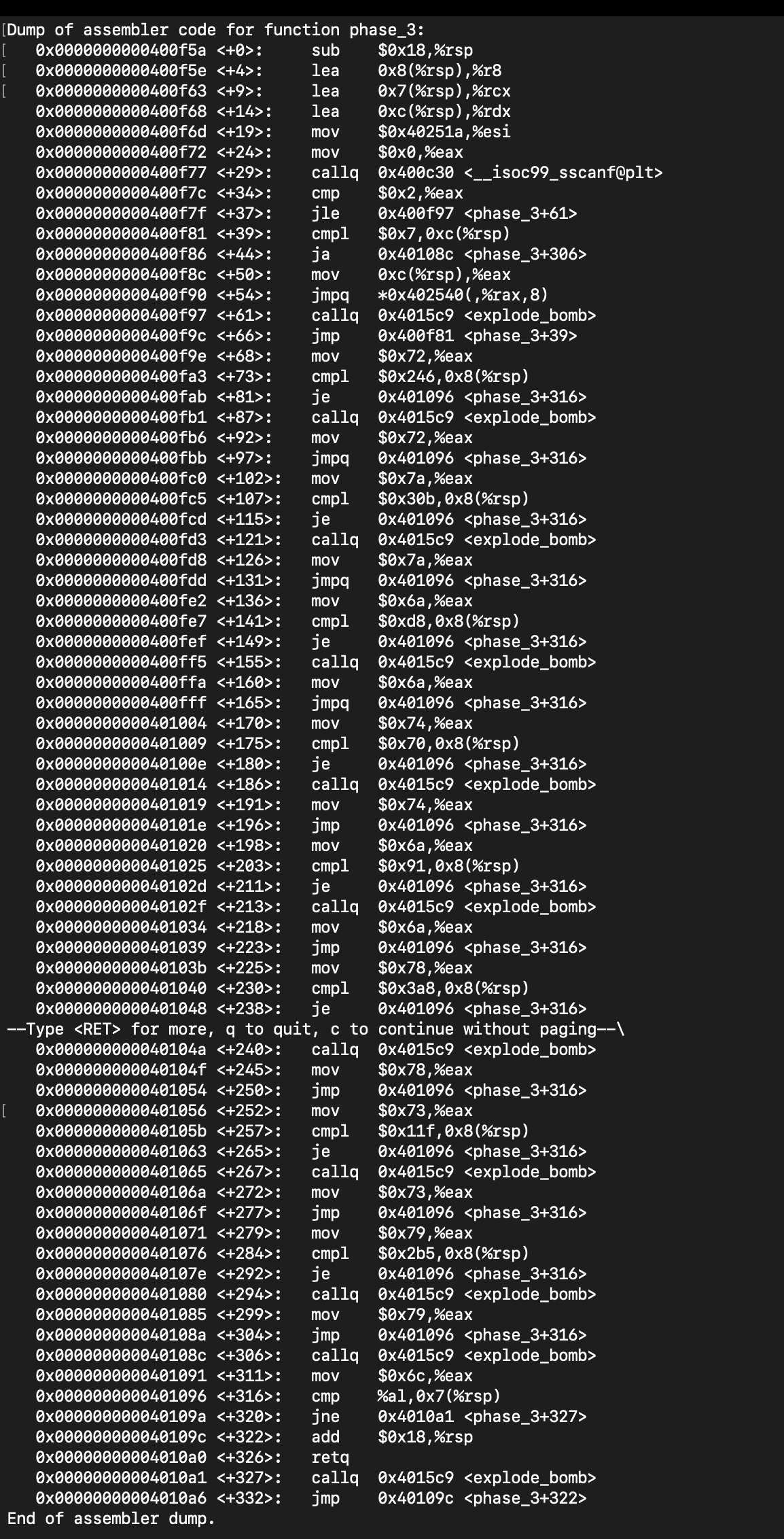 Solved Given the following assembly code:What are the 3 | Chegg.com