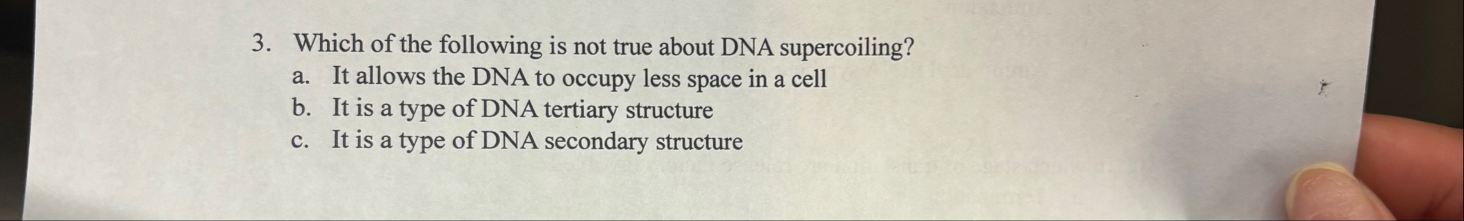 Solved Which of the following is not true about DNA | Chegg.com