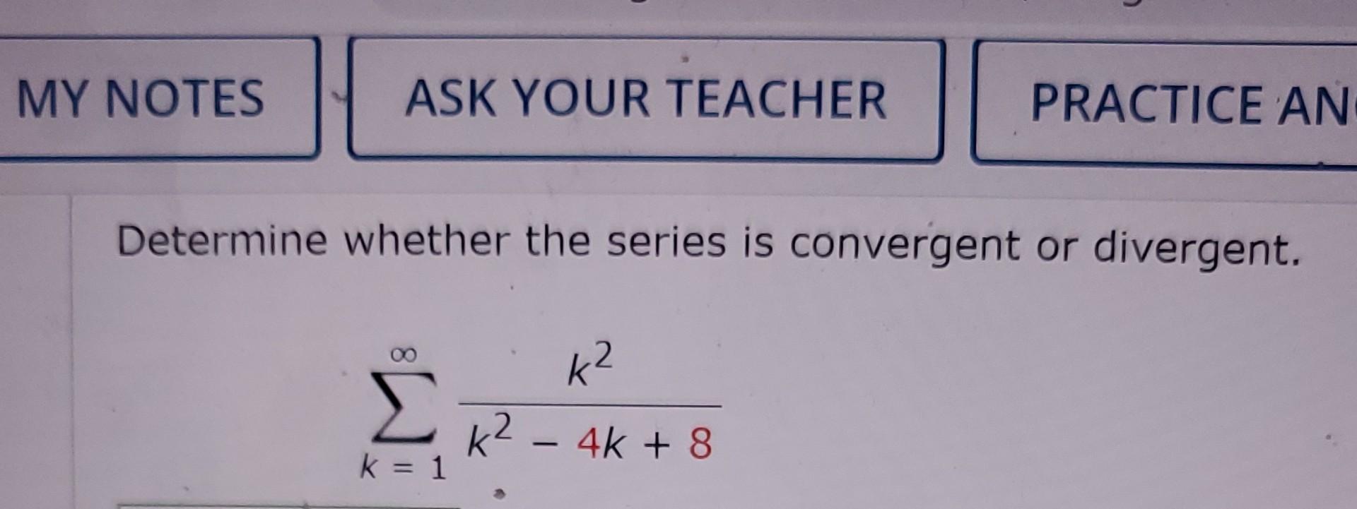 Solved Determine whether the series is convergent or | Chegg.com