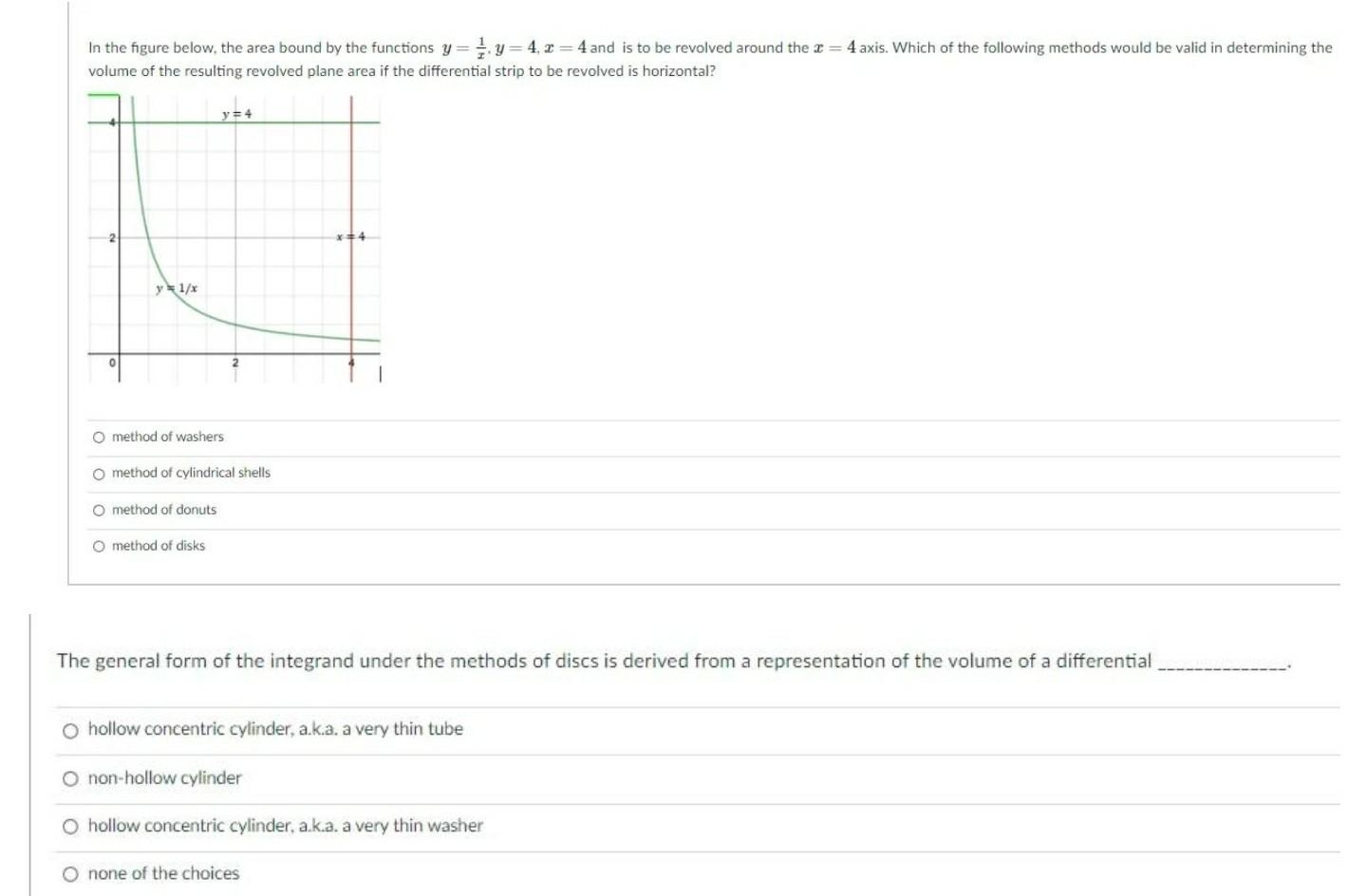 Solved In the figure below, the area bound by the functions | Chegg.com