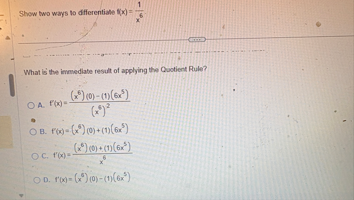solved-show-two-ways-to-differentiate-f-x-1x6-what-is-the-chegg