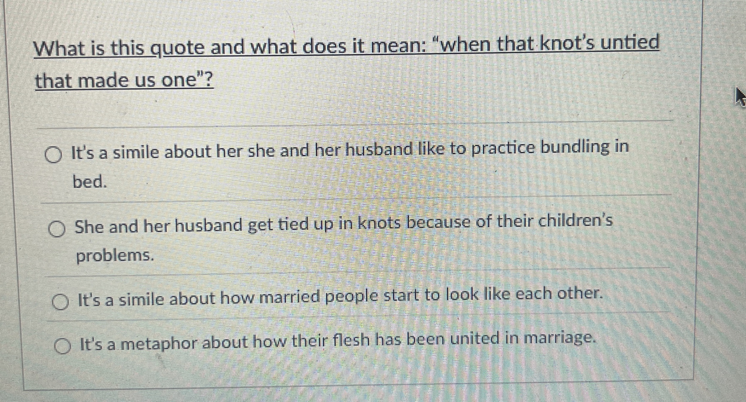 Solved What is this quote and what does it mean "when that