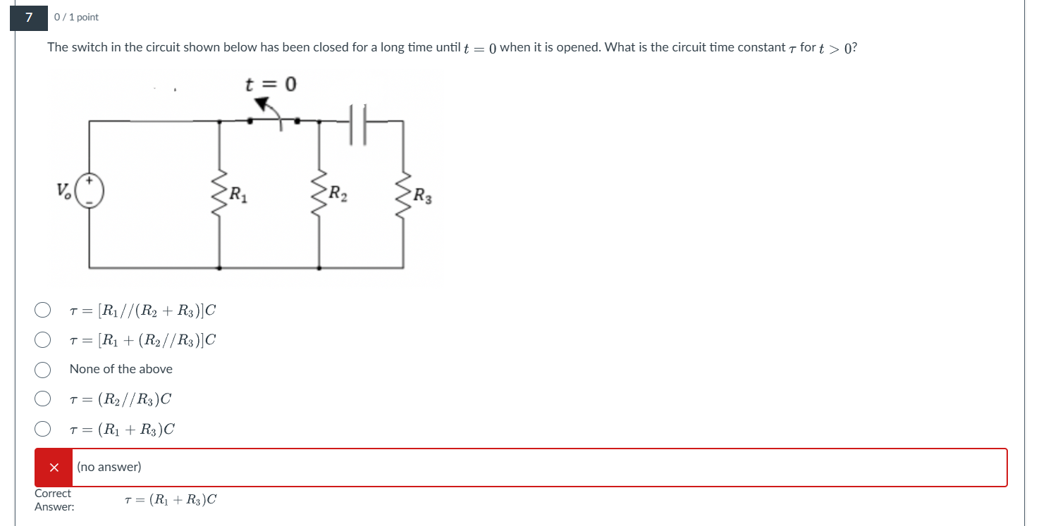 Solved The switch in ﻿the circuit shown below has been | Chegg.com