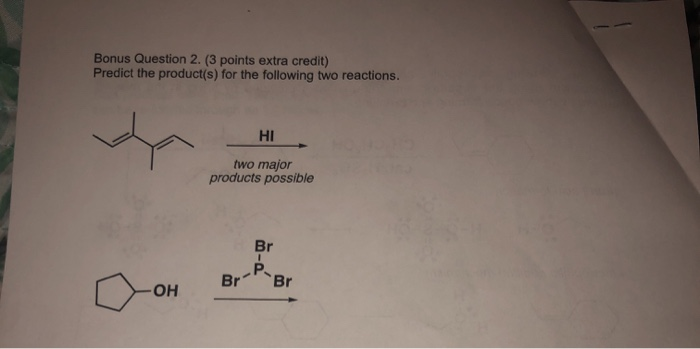 Solved Bonus Question 2. (3 points extra credit) Predict the | Chegg.com