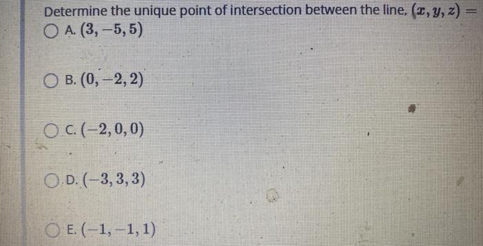 Solved for the last question determine the unique point of | Chegg.com