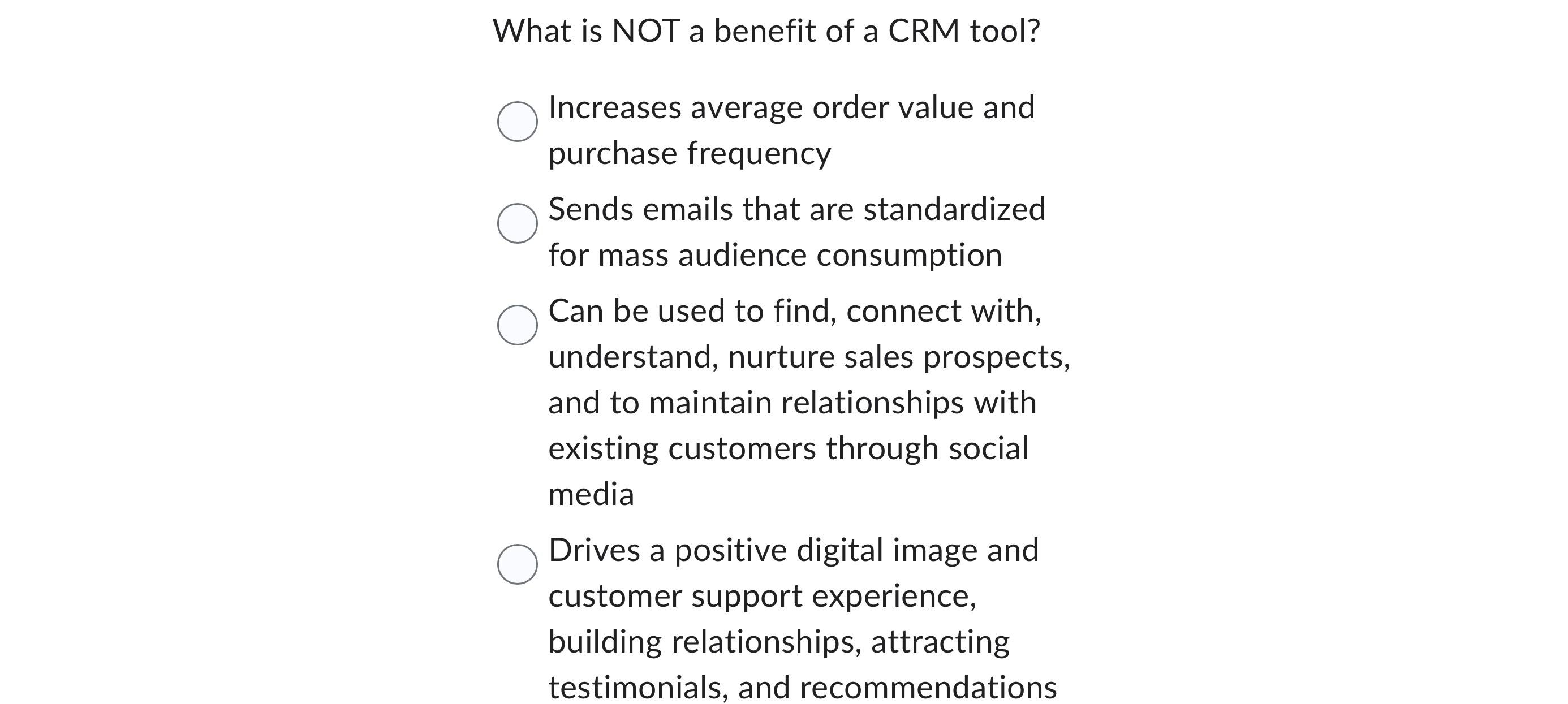 solved-what-is-not-a-benefit-of-a-crm-tool-increases-average-chegg