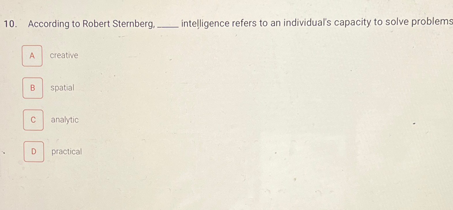 Robert Sternberg Intelligence