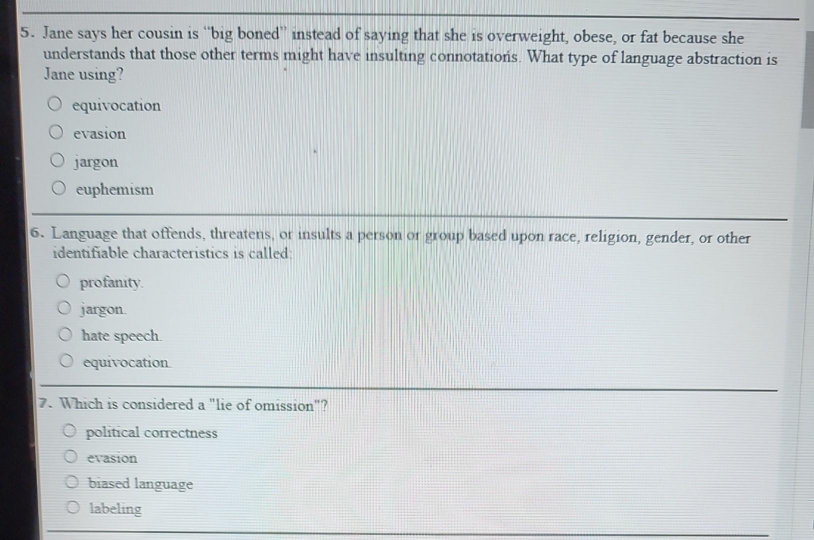 1. The system of symbols (words) that we use to think | Chegg.com