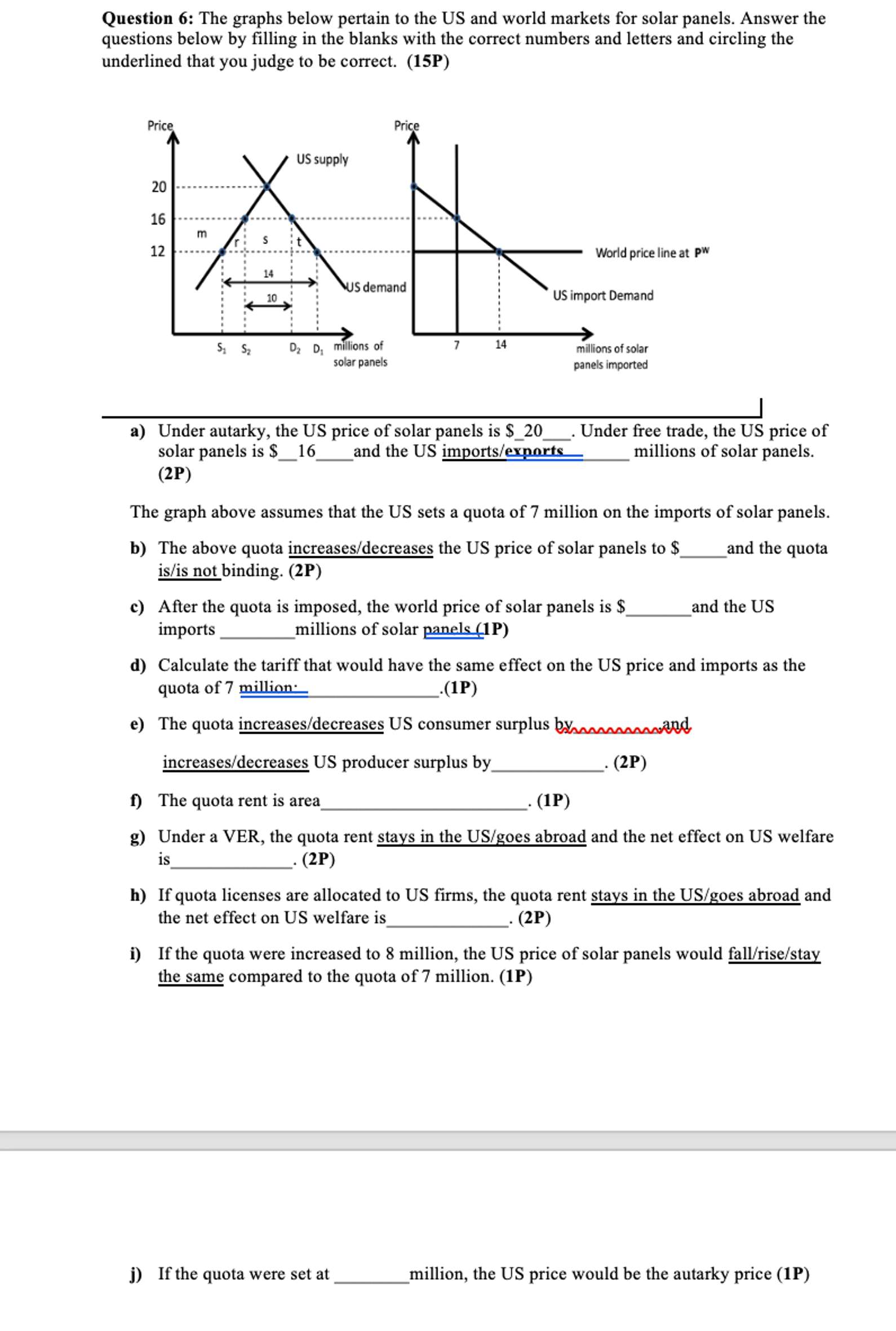 Solved Question 6: The graphs below pertain to the US and | Chegg.com