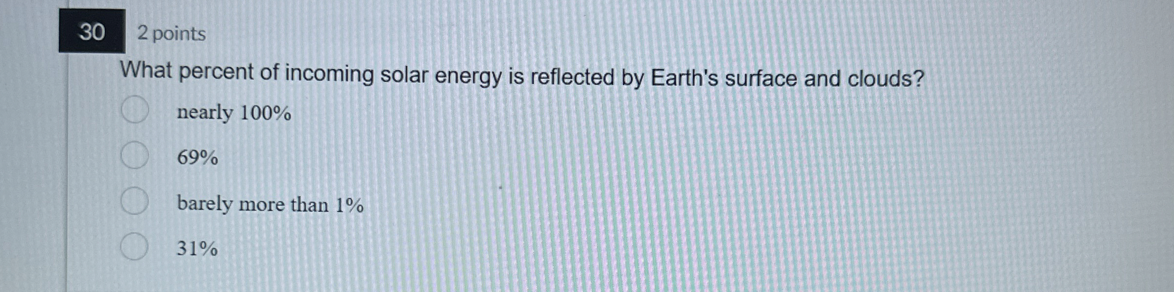 Solved 302 ﻿pointsWhat percent of incoming solar energy is | Chegg.com