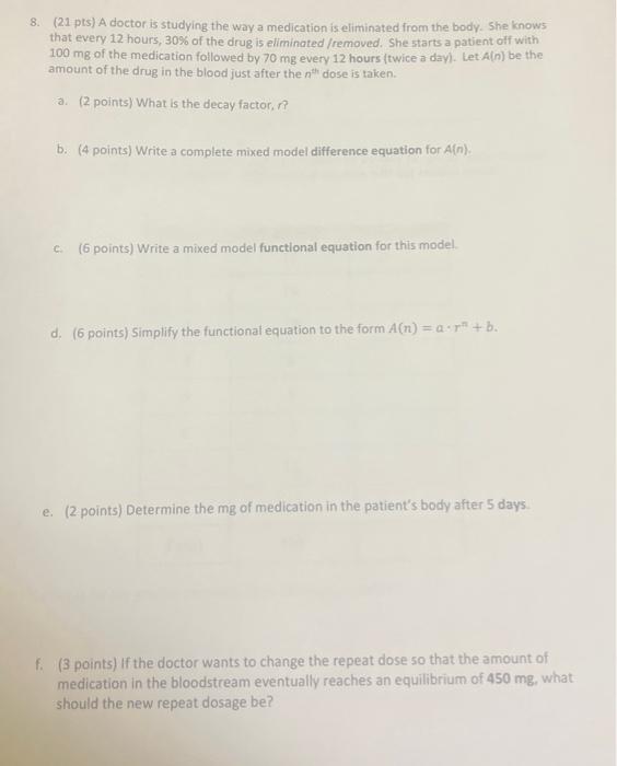 Solved C. (6 Points) Write A Mixed Model Functional Equation 