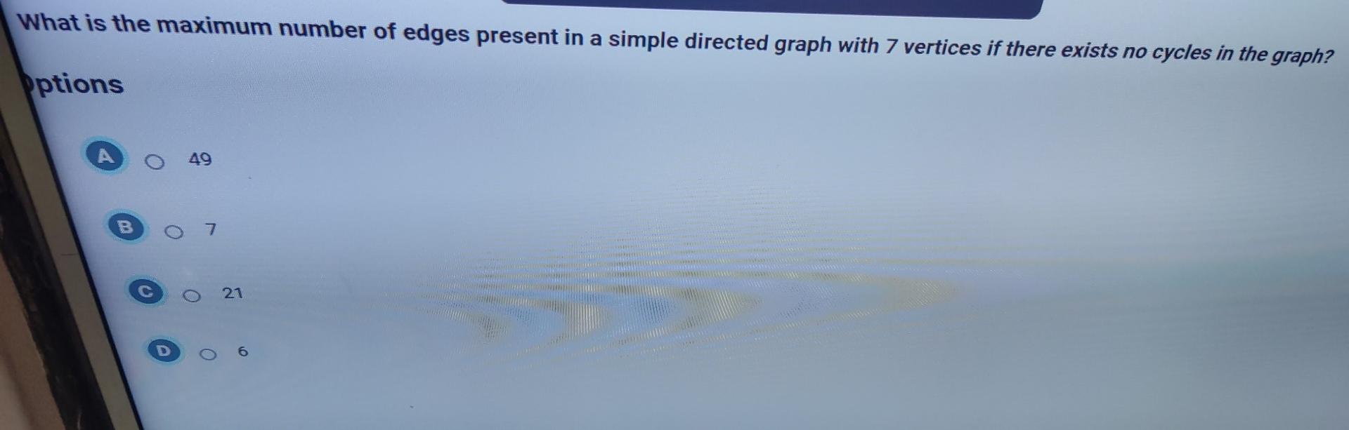 Solved What is the maximum number of edges present in a | Chegg.com