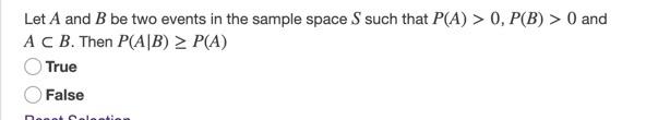 Solved Let A and B be two events in the sample space S such | Chegg.com