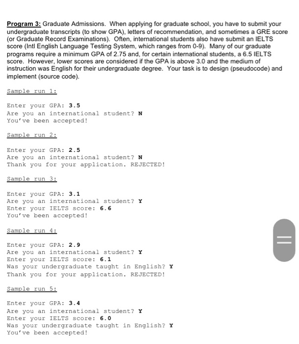 Solved Selection Structures Assignment Outcomes By | Chegg.com