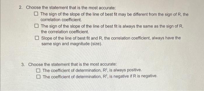 Solved 1. Estimate the value of R, the correlation | Chegg.com