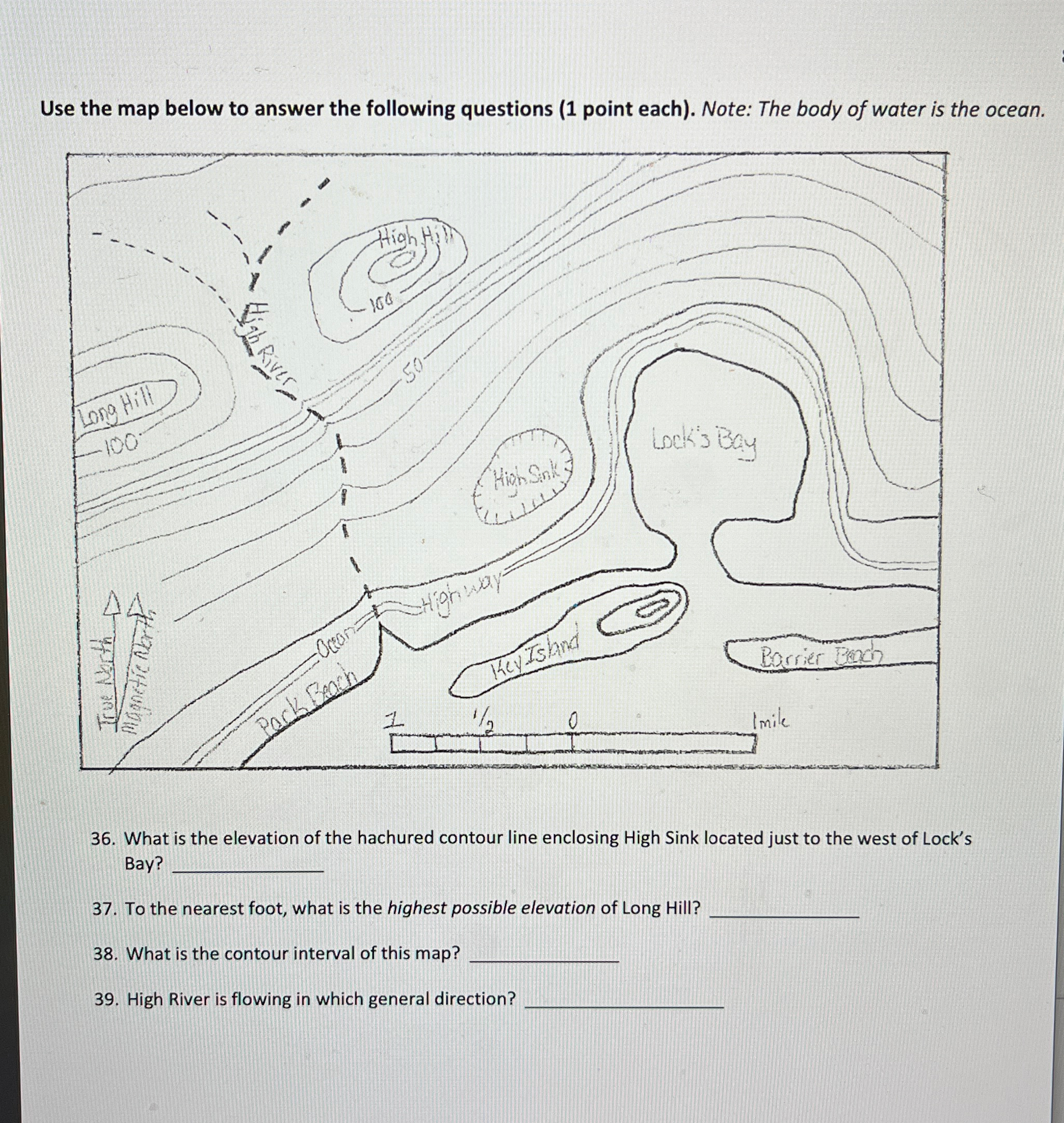 Solved Use the map below to answer the following questions | Chegg.com