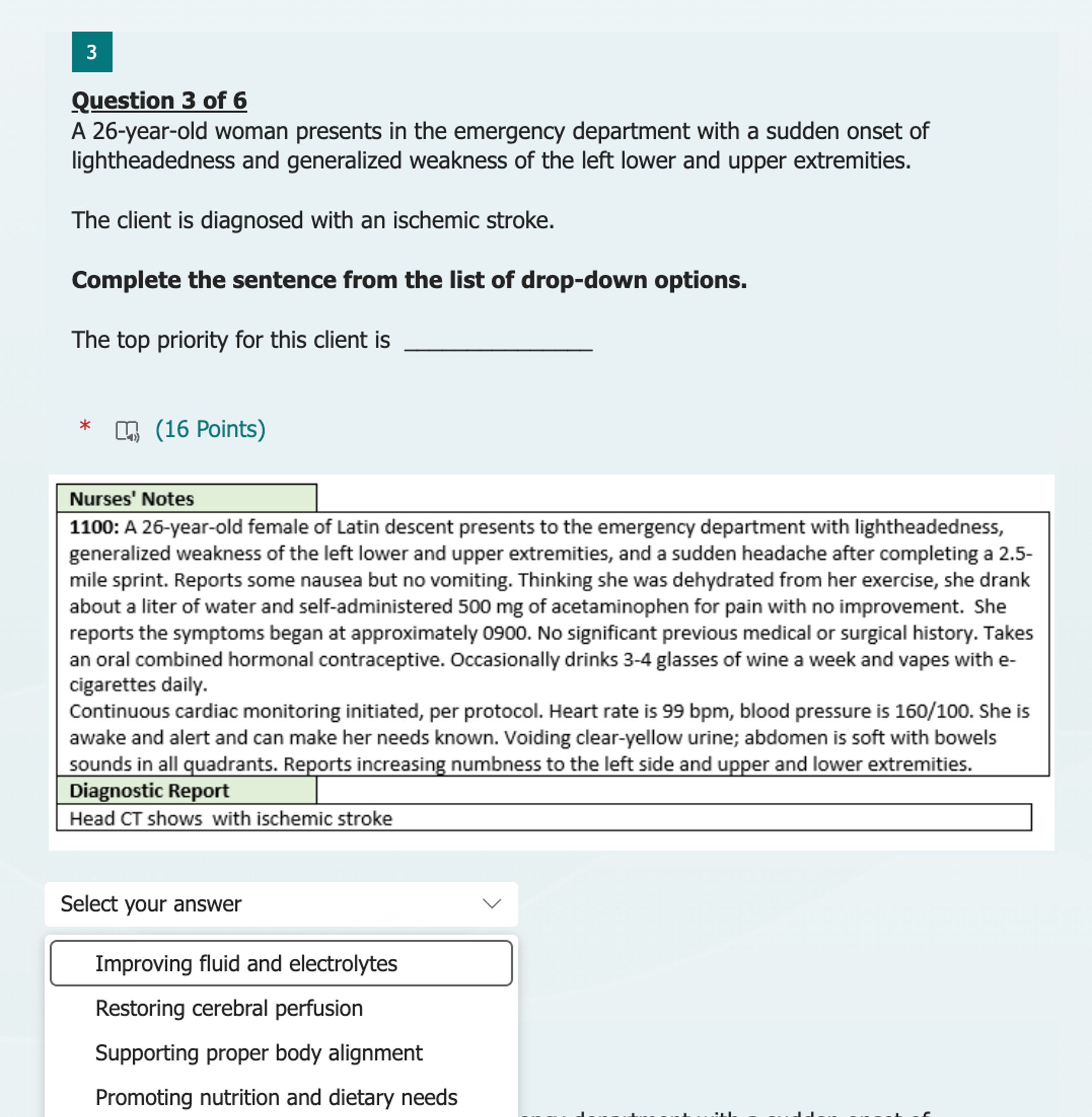 Solved Question 3 ﻿of 6A 26 -year-old woman presents in the | Chegg.com