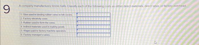 Solved A company manufactures tennis balls. Classify each of | Chegg.com