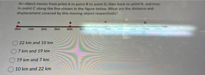 Solved An Object Moves From Point A To Point B To Point D, | Chegg.com