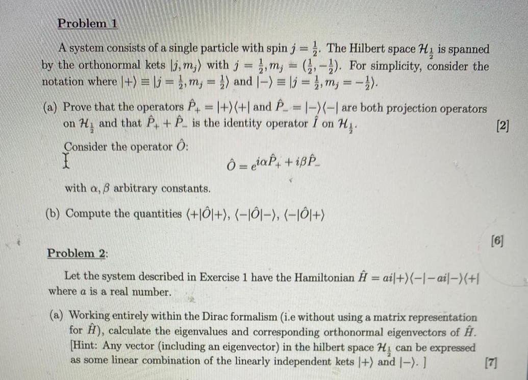 Problem 1 A System Consists Of A Single Particle With Chegg Com