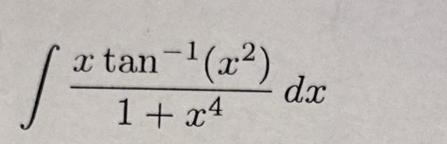 find integration of xtan 1x dx