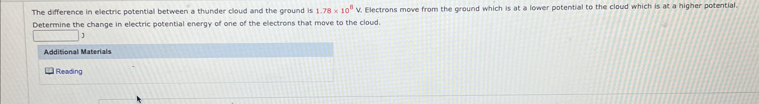 Solved The difference in electric potential between a | Chegg.com