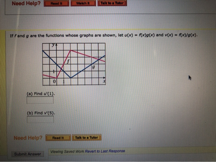 Solved if f and g are the functions whose graphs are shown | Chegg.com