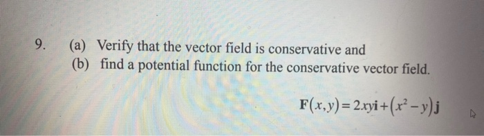 Solved (a) Verify that the vector field is conservative and | Chegg.com