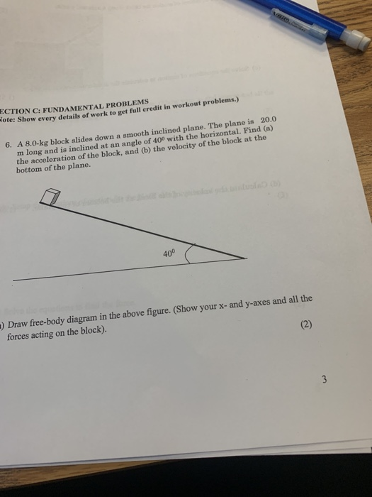 Solved Ection C Fundamental Problems Note Show Every De