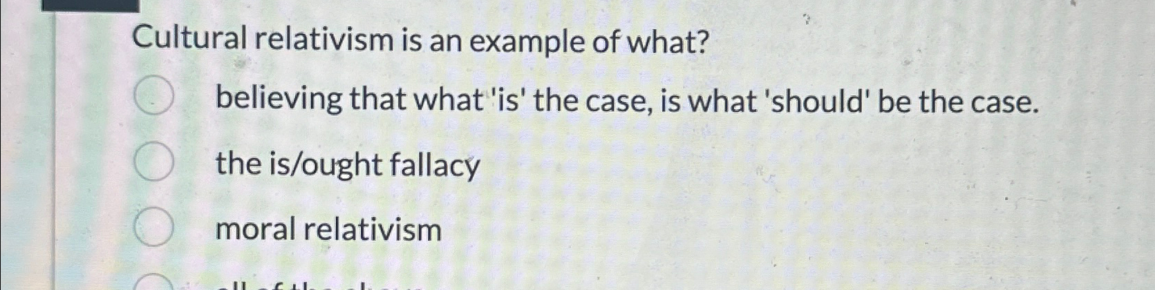 case study cultural relativism