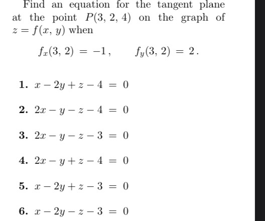 Solved Find An Equation For The Tangent Plane At The Point Chegg Com