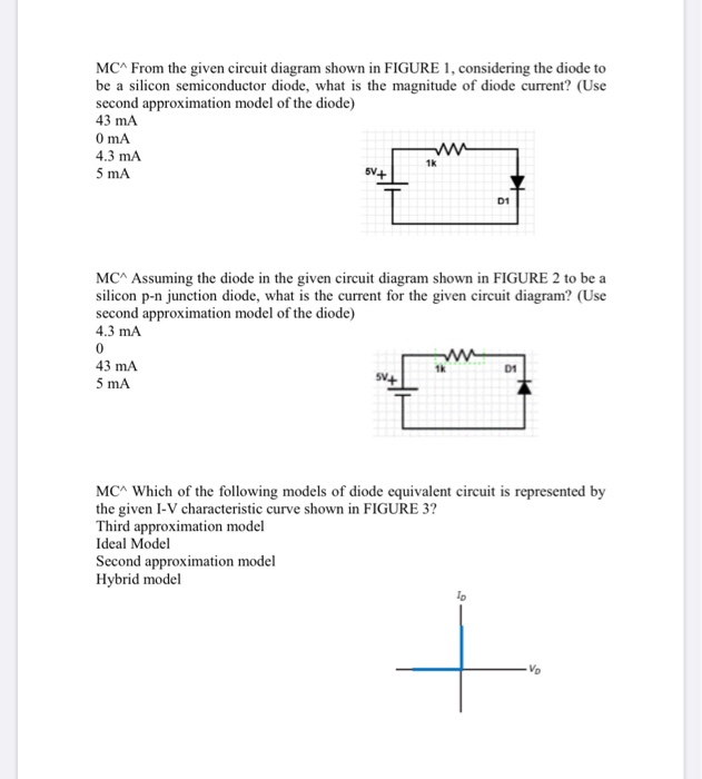 Solved MC From the given circuit diagram shown in FIGURE 1, | Chegg.com