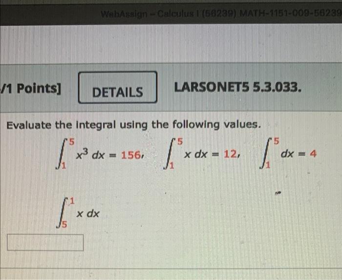 webassign homework answers calculus 1