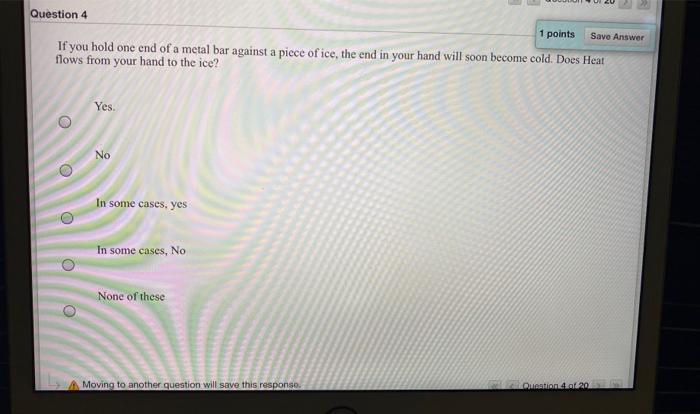 Solved Question 4 1 points Save Answer If you hold one end | Chegg.com
