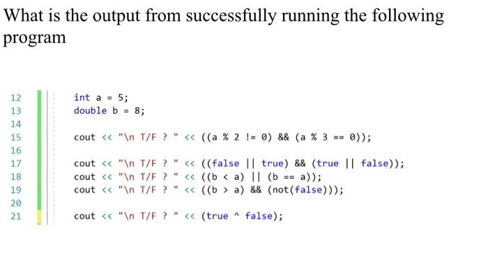 Solved What is the output from successfully running the | Chegg.com