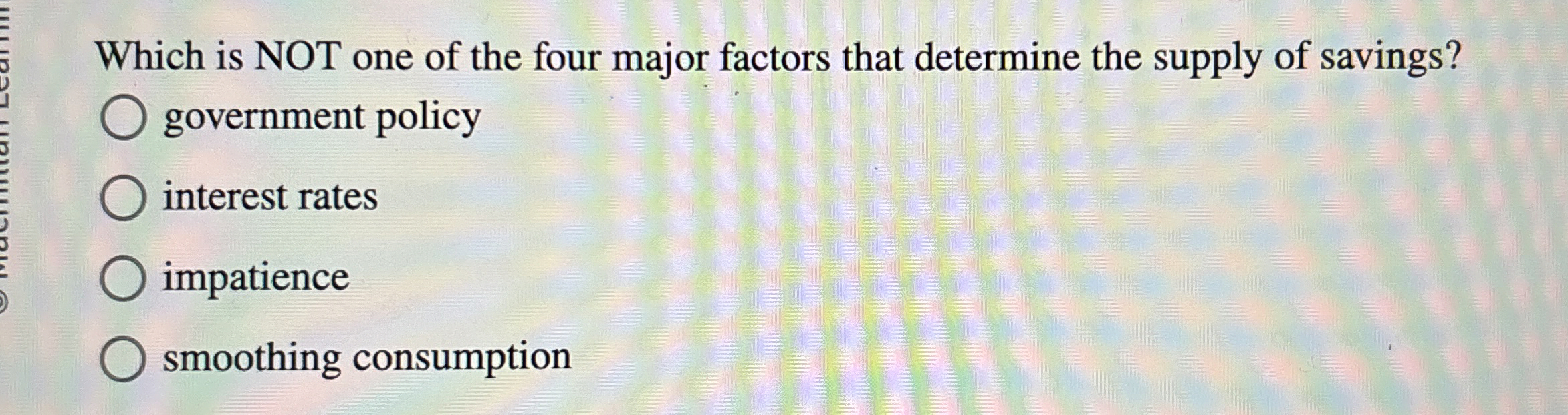 Solved Which is NOT one of the four major factors that | Chegg.com