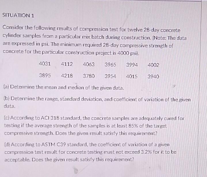 Concrete Compressive Strength Testing — Constructive Evaluation