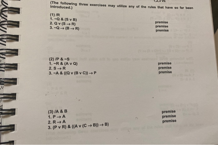 Solved Exercise Set 2.3 Determine whether the following are | Chegg.com