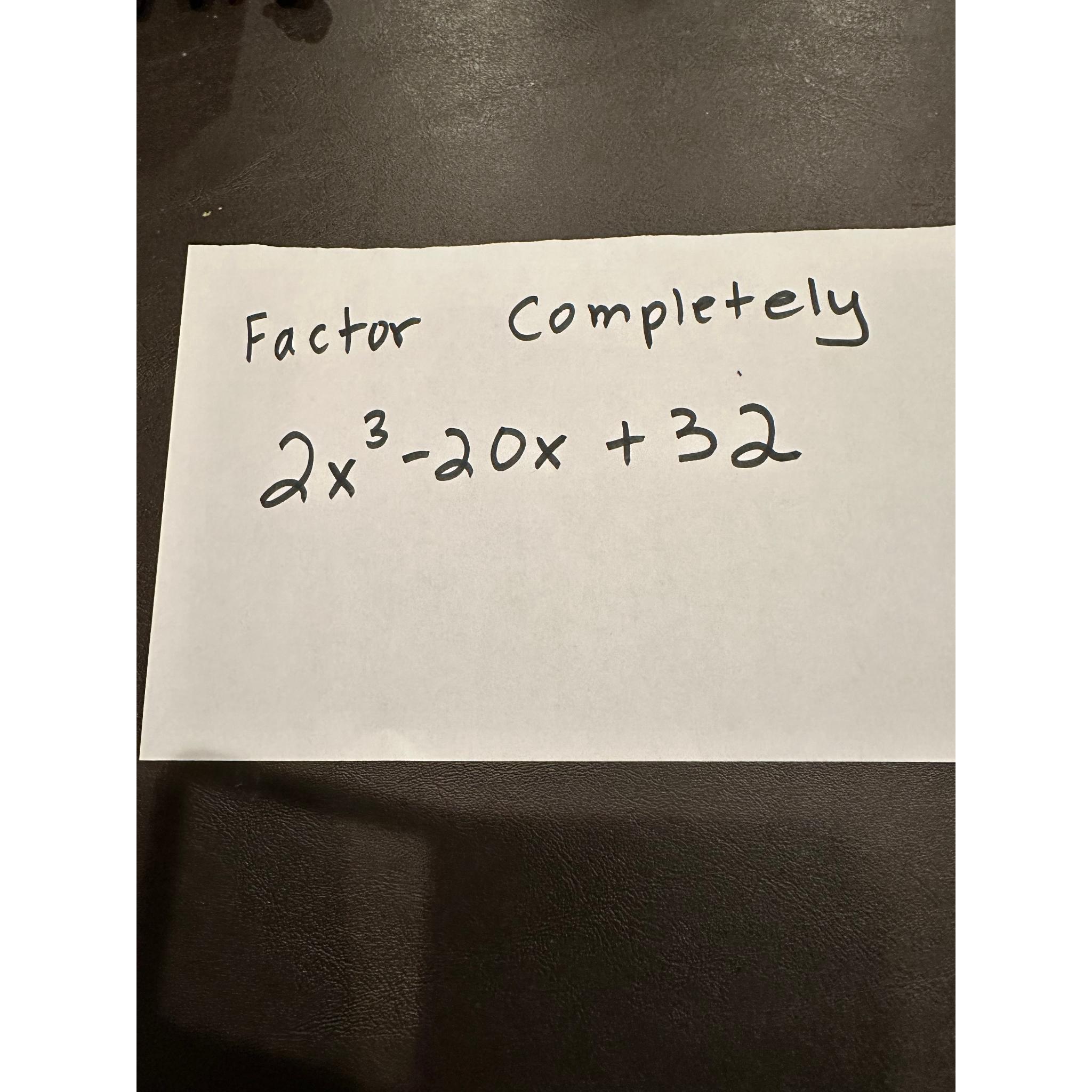 factor 2x 3 8x 2 5x 20