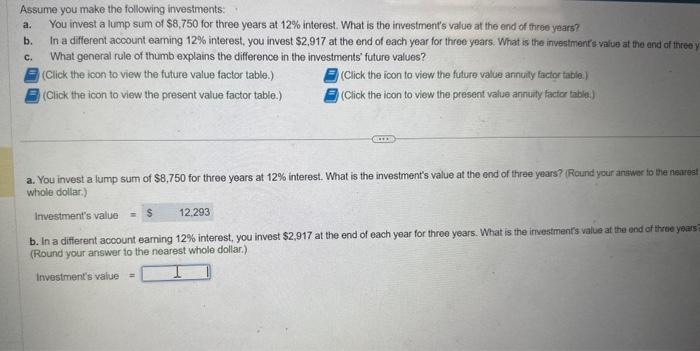 Solved Assume You Make The Following Investments: A. You | Chegg.com