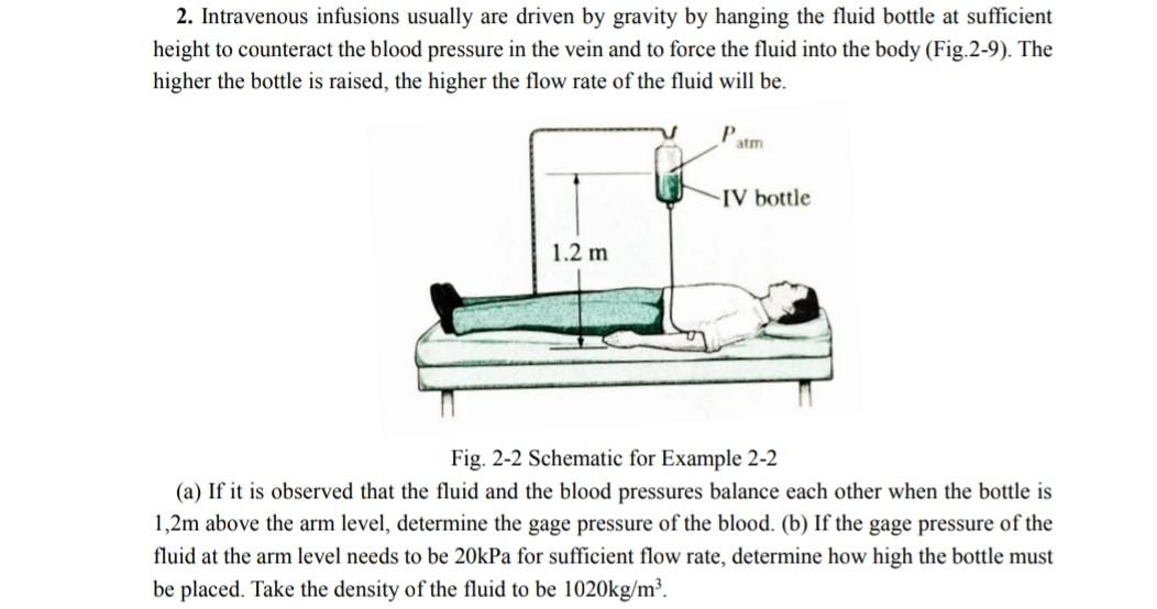 Solved 2. Intravenous infusions usually are driven by Chegg